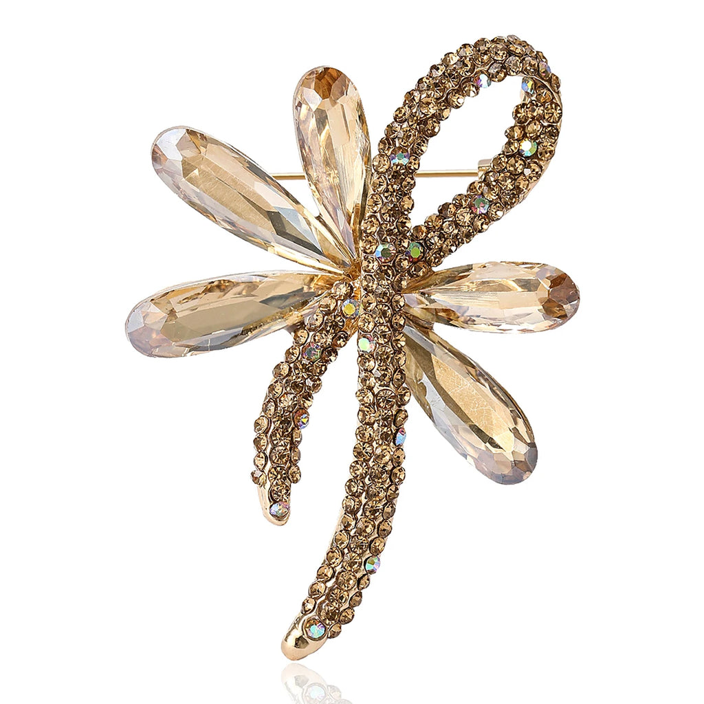 Broche Laço com Strass Design Elegante Feminino