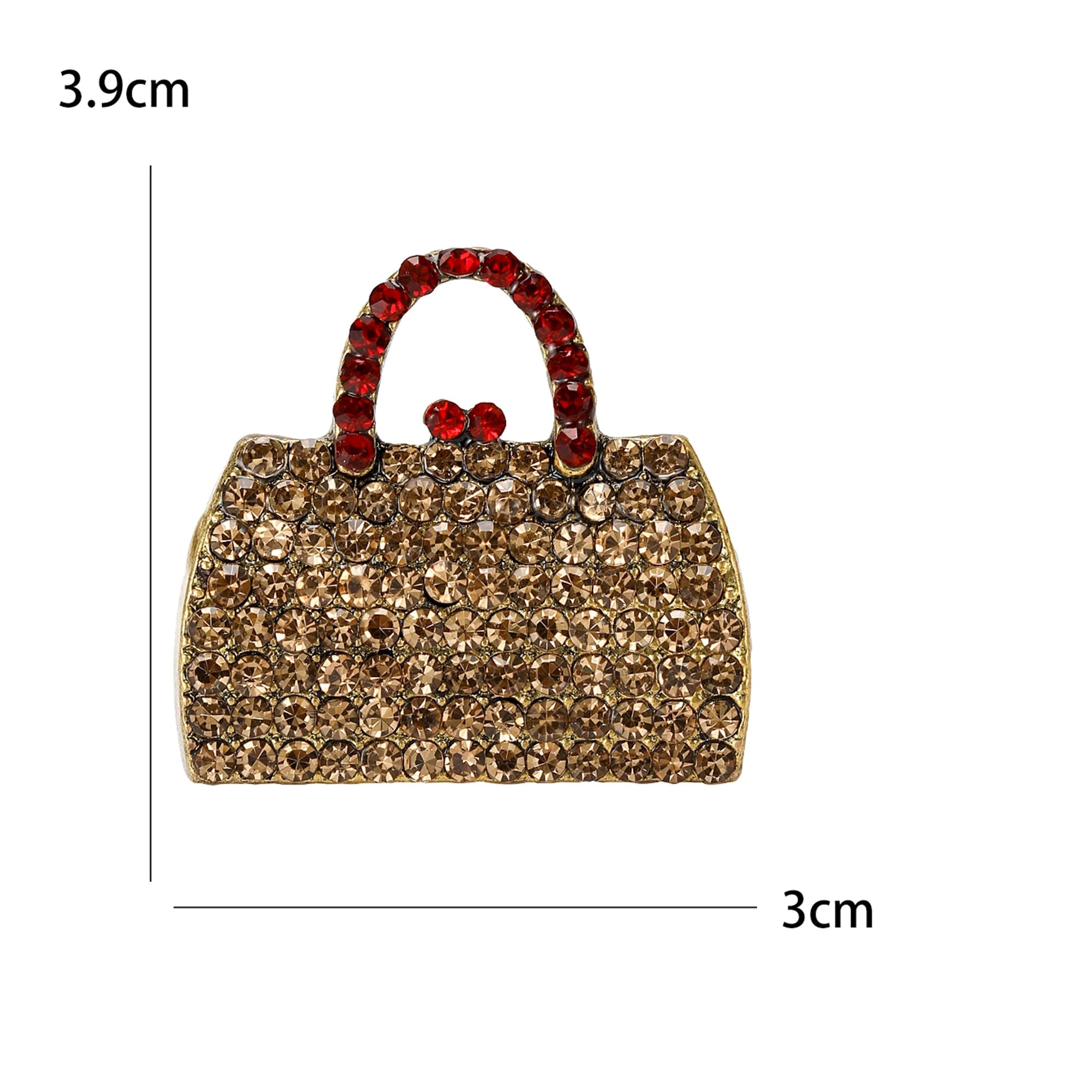 Broches de bolsa esmaltada para mulheres, bolsa feminina, banquete, festa, mochila, presentes, acessórios de joias