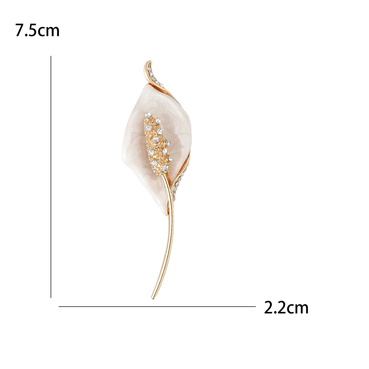 Broche Flores com Strass Elegante Feminino