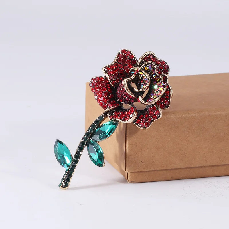 Vintage orquídea strass broche feminino high-end jóias de luxo nicho design requintado corsage acessórios senhora festa banquete pino