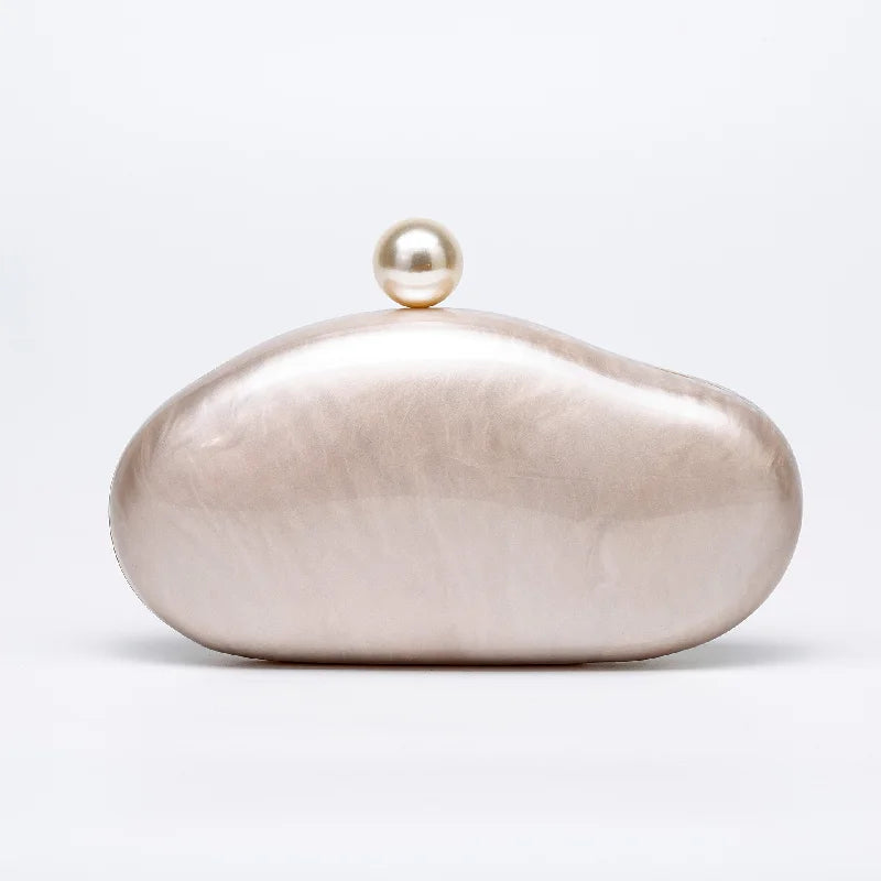 Nova moda feminina bolsa de ombro concha acrílica elegante bolsa crossbody para festa de casamento especial à noite