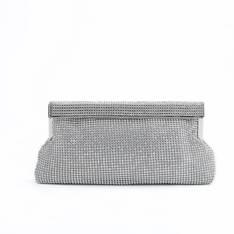 XMESSUN-Diamante Evening Clutch Bag para Mulheres, Bolsa Carteira, Bolsa de Ombro, Crossbody Clip Bag, Cadeia, Festa de Casamento, Marca de Moda, Novo