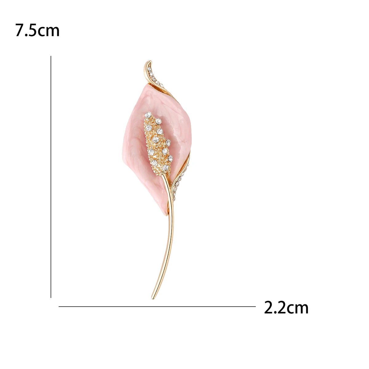 Broche Flores com Strass Elegante Feminino
