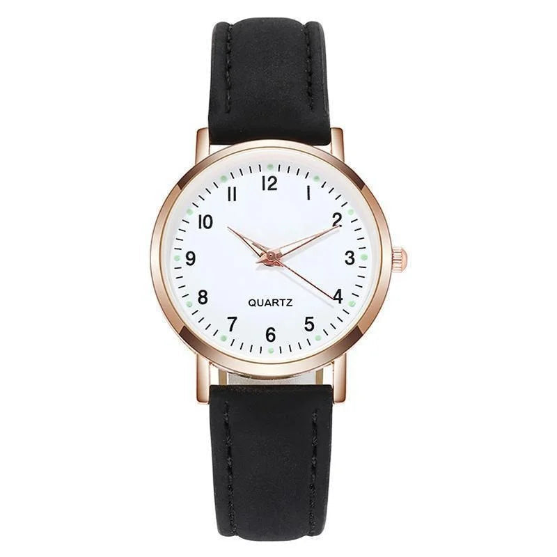 Senhoras diamante-cravejado luminoso retro feminino relógio de couro cinto relógio de quartzo feminino simplicidade decoração casual relógios de pulso