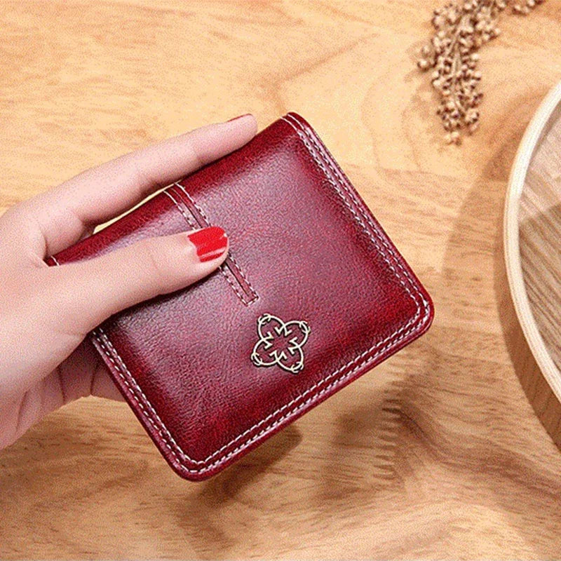 Carteiras femininas de couro PU 	 Bolsas curtas com zíper moeda carteira titular do cartão de crédito designer de luxo pequenas bolsas para mulheres