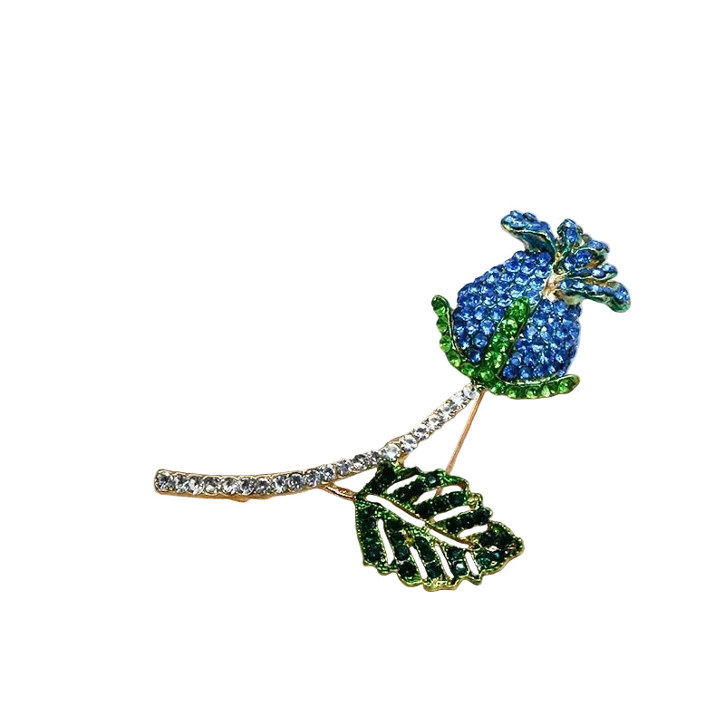 Vintage orquídea strass broche feminino high-end jóias de luxo nicho design requintado corsage acessórios senhora festa banquete pino