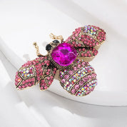 Skeds clássico vintage grande strass abelha broches pinos para mulheres luxo cristal inseto jóias terno roupas broche pino emblemas