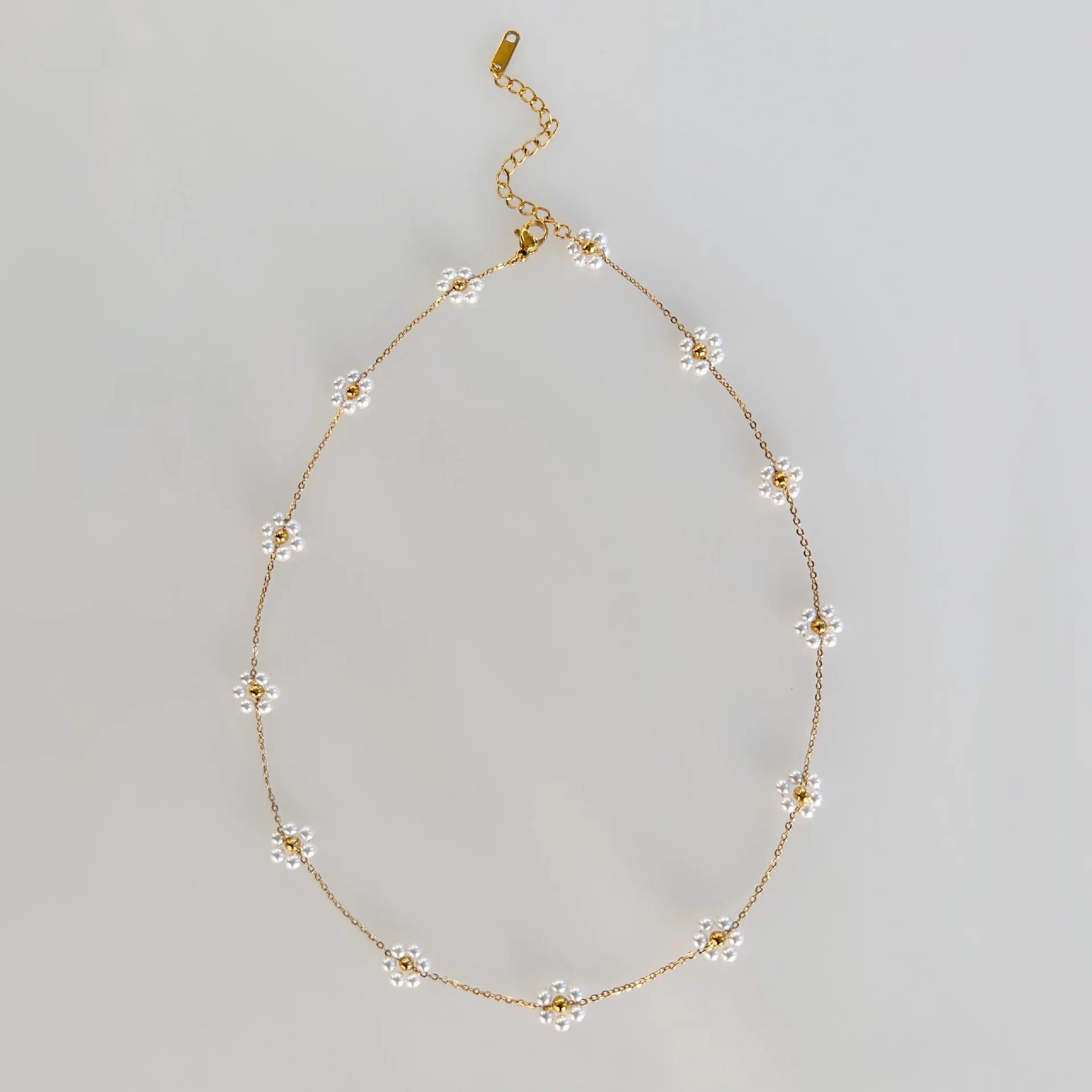 Pingente de flor de cinco pétalas de aço inoxidável elegante, colar de joias com pingente de flor, acessórios de banquete feminino