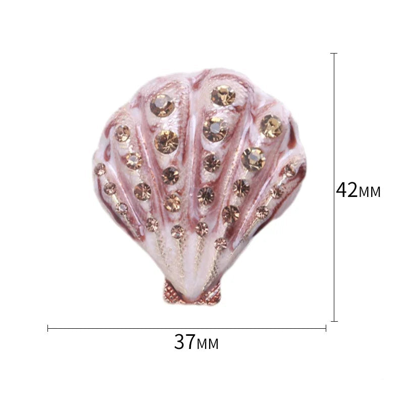 Broches de estrela do mar esmaltados para mulheres unissex concha de pérola alfinetes de plantas do mar festa de escritório presentes para amigos acessórios de joias