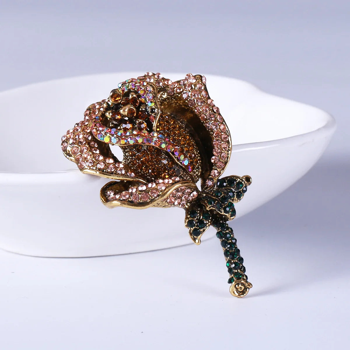 Vintage orquídea strass broche feminino high-end jóias de luxo nicho design requintado corsage acessórios senhora festa banquete pino