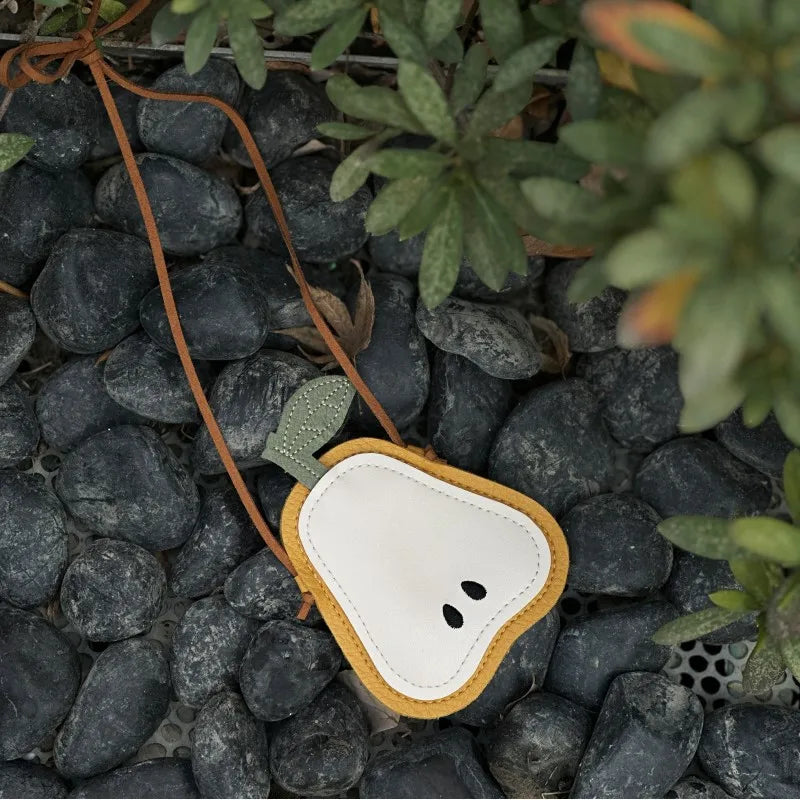 2024 novas meninas saco do mensageiro crianças bonito abóbora fruta padrão saco das crianças bonito ombro único crossbody saco