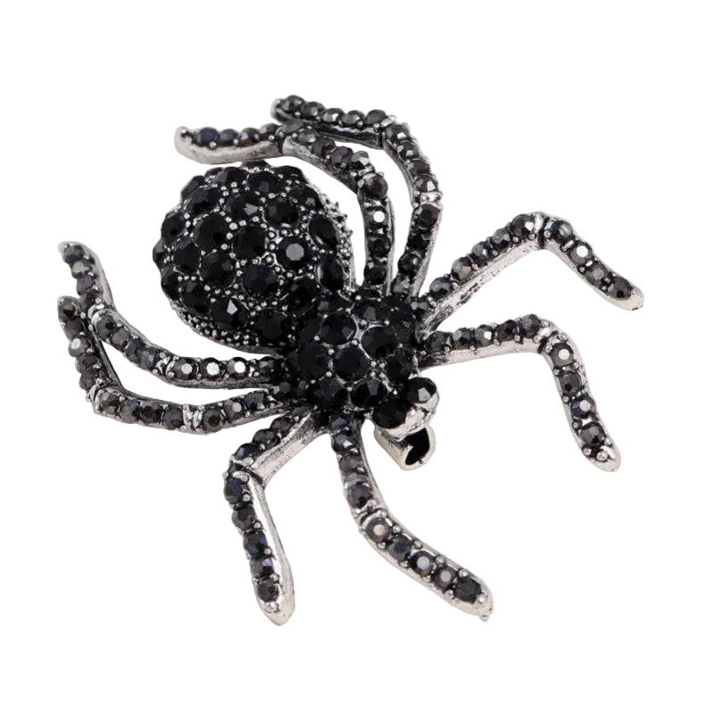 Mulheres aranha broches vintage inseto pino casaco suéter jóias