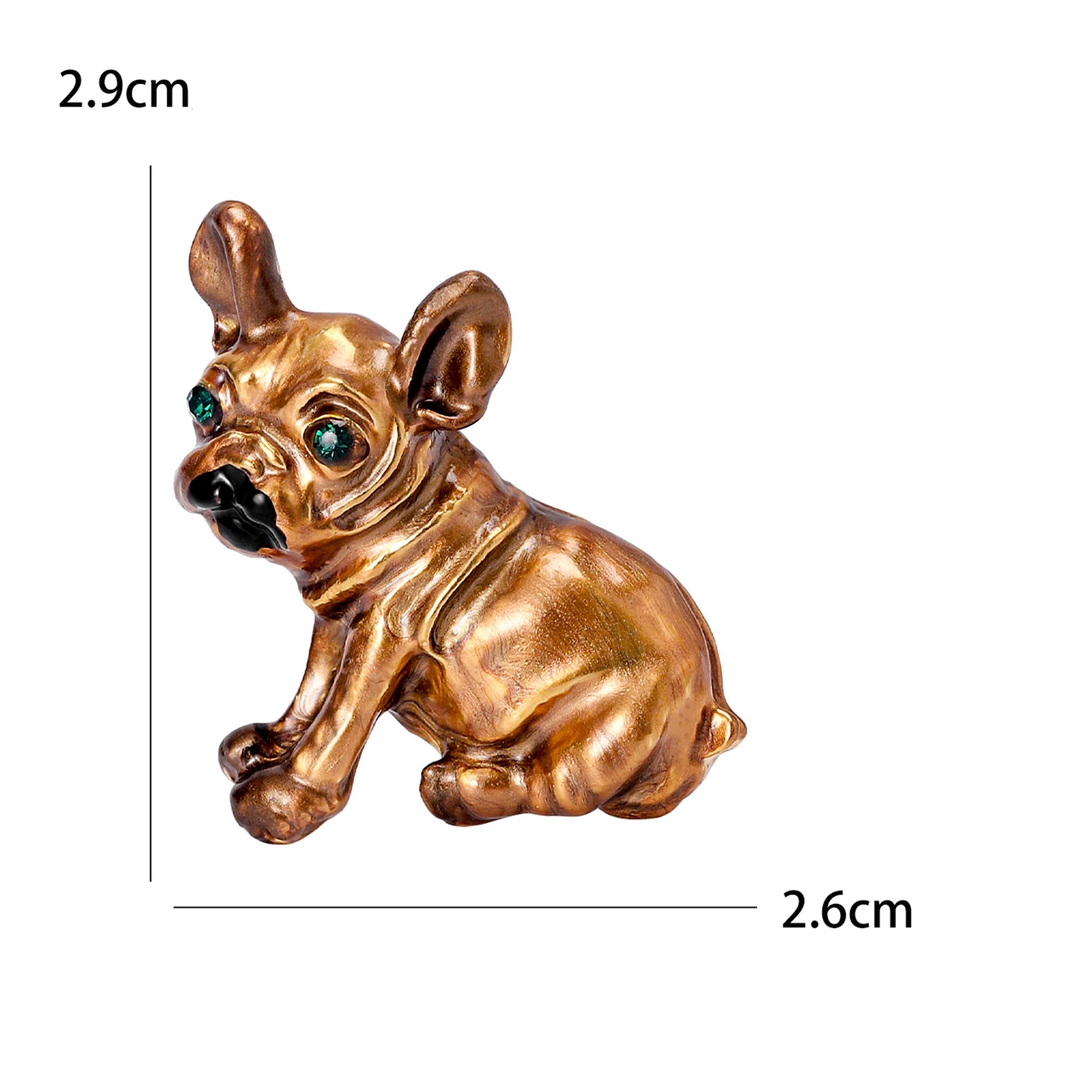 Broches Elegantes de Cachorro com Strass para Mulheres