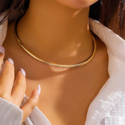 Ingemark vintage ferro metal torques gargantilha colar para mulheres goth cor de ouro suave corrente ajustável moda jóias steampunk