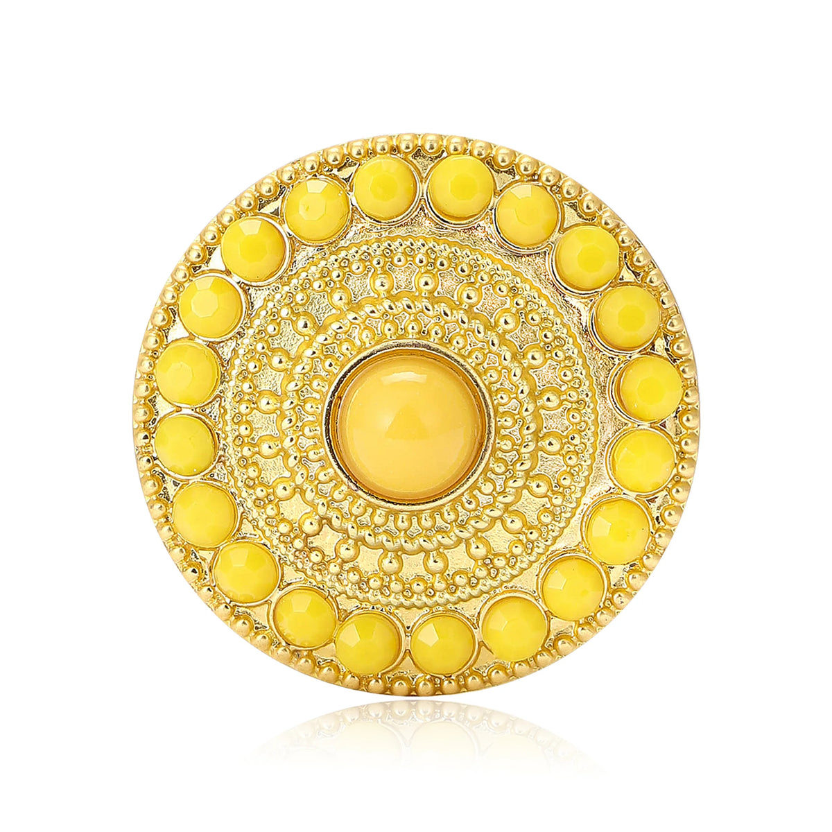 Broche Flor Turca com Pérolas e Design Boêmio Elegante Feminino