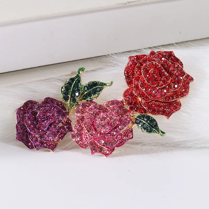 Vintage orquídea strass broche feminino high-end jóias de luxo nicho design requintado corsage acessórios senhora festa banquete pino