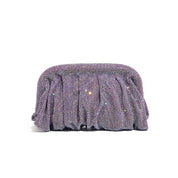 Glamourosa bolsa de noite com pérolas e strass para mulheres |   Embreagem elegante para performance em palco |   Bolsa brilhante para festa de casamento e baile 