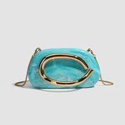 2025 nova bolsa feminina caixa redonda portátil saco de banquete mini ombro crossbody saco retro versátil corrente saco do telefone