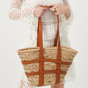 Moda grande rattan cesta saco designer de vime mulheres sacos ombro luxo palha bolsa verão praia grande shopper bolsa bali sac