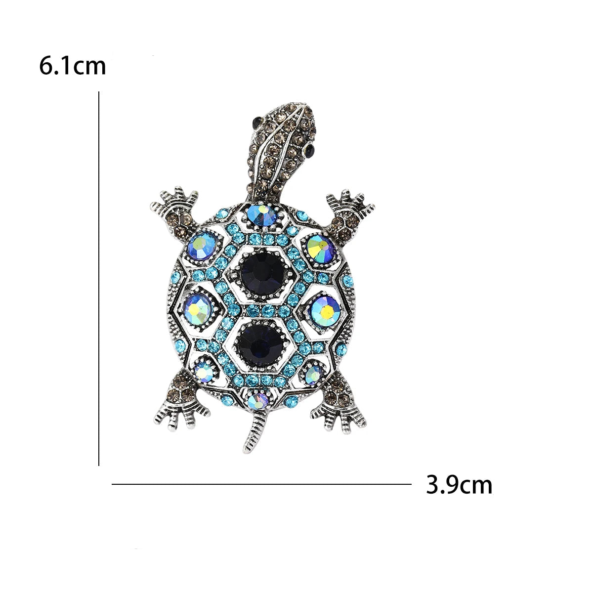 Alfinetes de tartaruga esmaltados para mulheres unissex strass mar animal broches escritório festa amigo presentes joias acessórios
