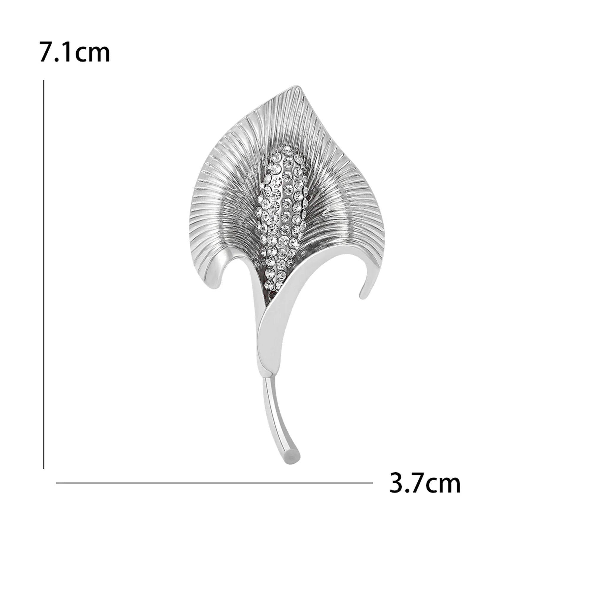 Broche Flores com Strass Elegante Feminino