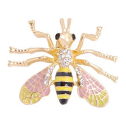 Skeds clássico vintage grande strass abelha broches pinos para mulheres luxo cristal inseto jóias terno roupas broche pino emblemas
