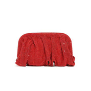 Glamourosa bolsa de noite com pérolas e strass para mulheres |   Embreagem elegante para performance em palco |   Bolsa brilhante para festa de casamento e baile 