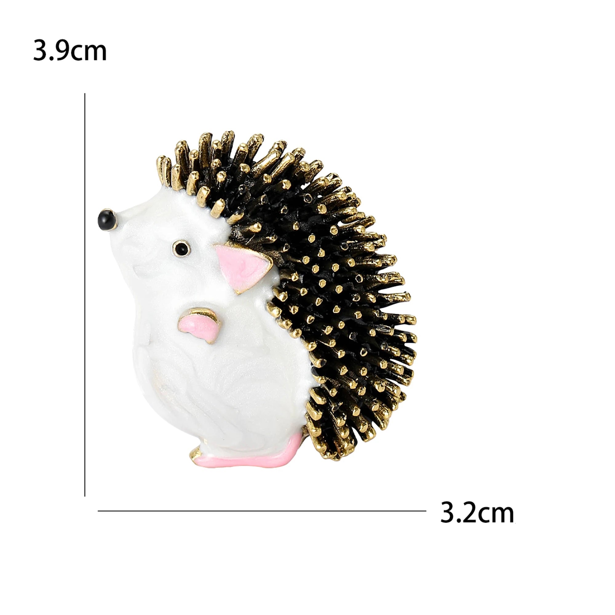 Esmalte Hedgehog Broches para Mulheres, Pins Pequenos Animais, Acessórios para Jóias, Presentes para Amigos, Festa de Escritório, Unissex