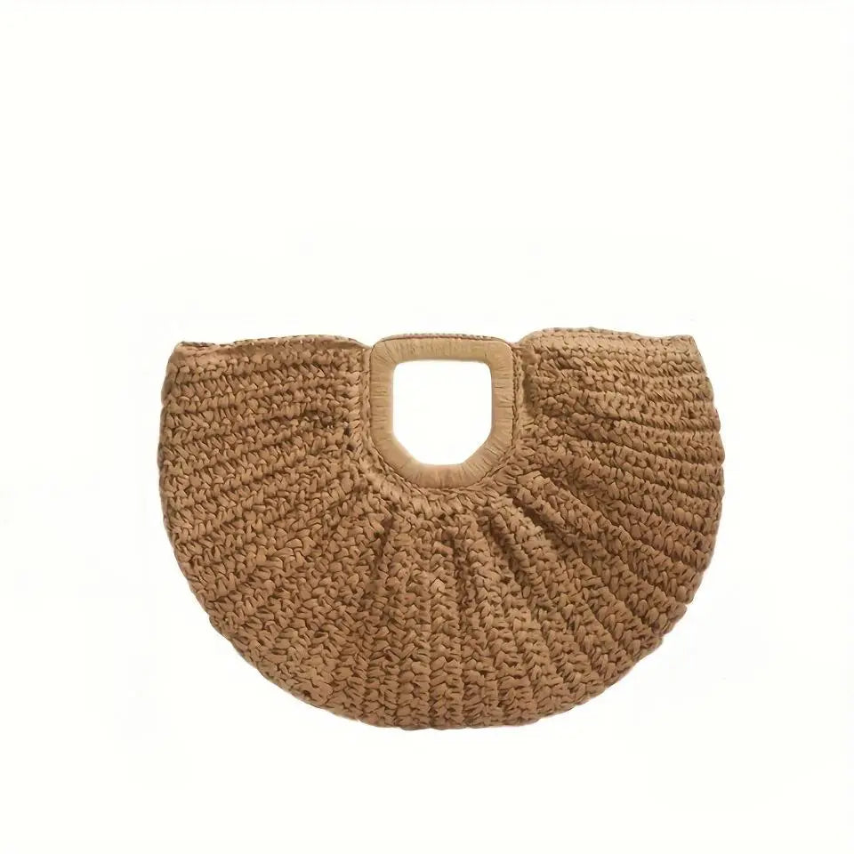 Marca tecido saco de embreagem luxo novo high-end beira-mar férias viagem grande capacidade palha feminina textura simples moda carteira