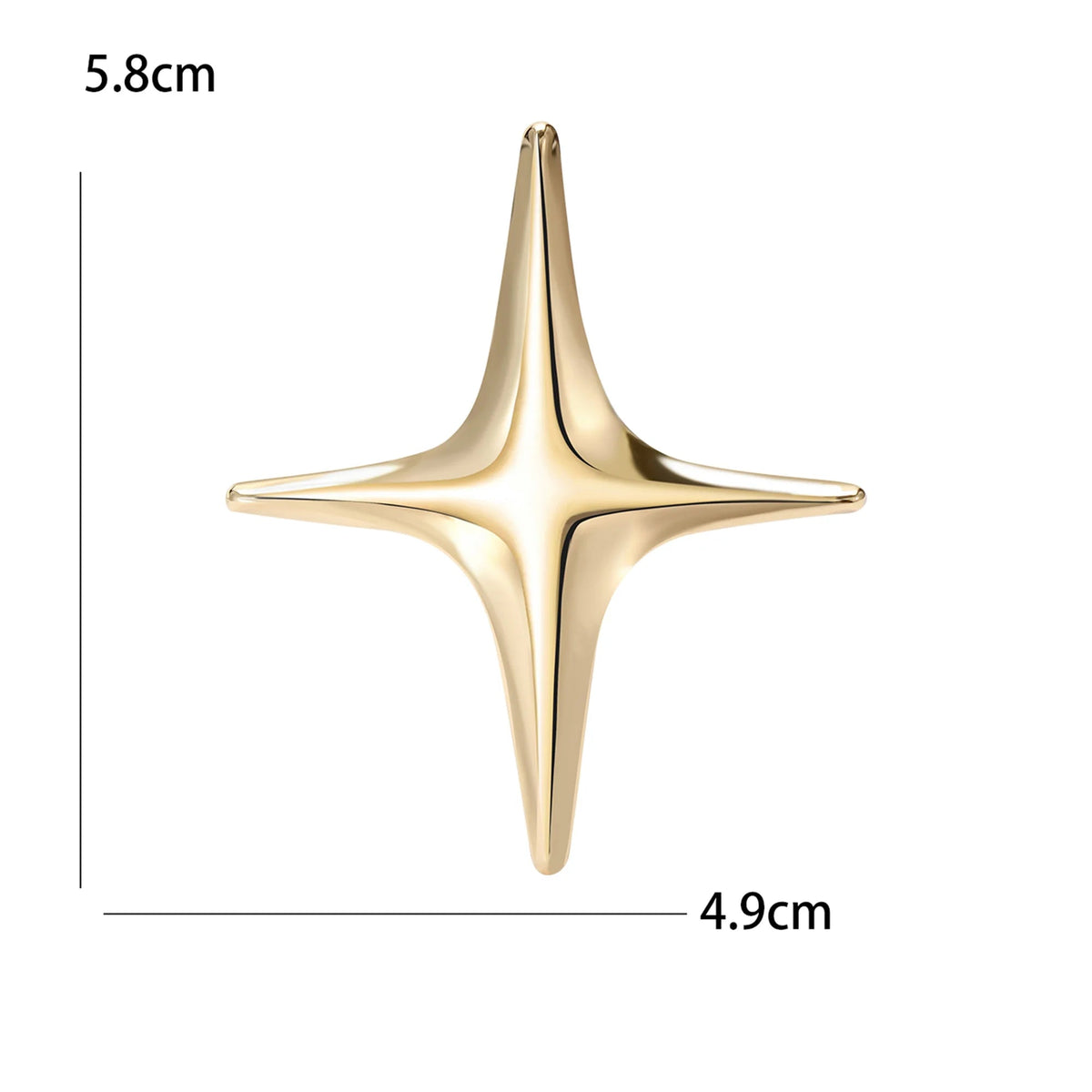 Broche Lua com Strass Design Elegante Feminino