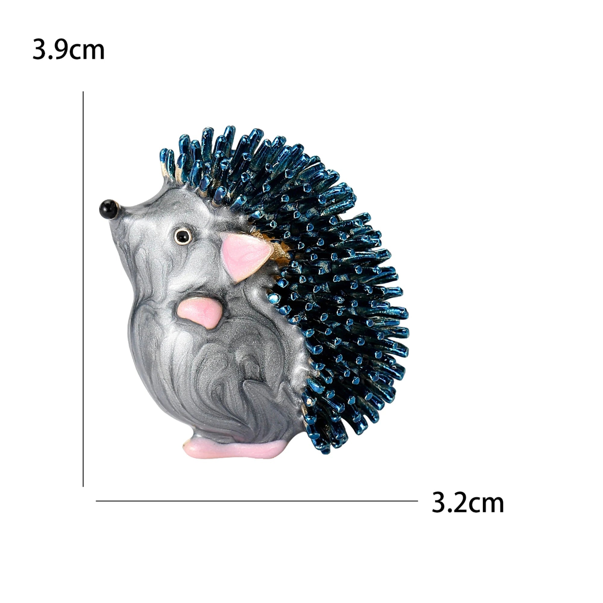 Esmalte Hedgehog Broches para Mulheres, Pins Pequenos Animais, Acessórios para Jóias, Presentes para Amigos, Festa de Escritório, Unissex