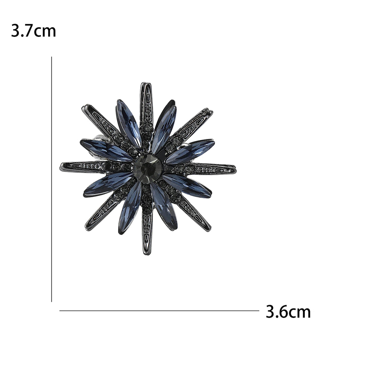 Broche Lua com Strass Design Elegante Feminino