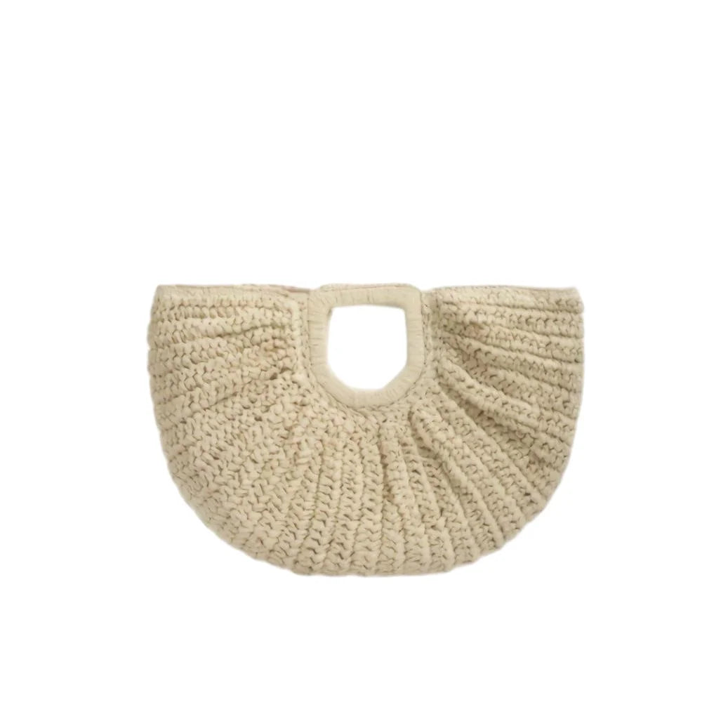 Marca tecido saco de embreagem luxo novo high-end beira-mar férias viagem grande capacidade palha feminina textura simples moda carteira