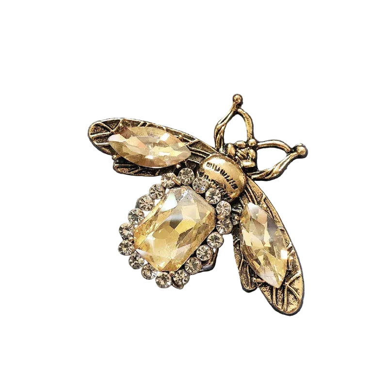 Skeds clássico vintage grande strass abelha broches pinos para mulheres luxo cristal inseto jóias terno roupas broche pino emblemas