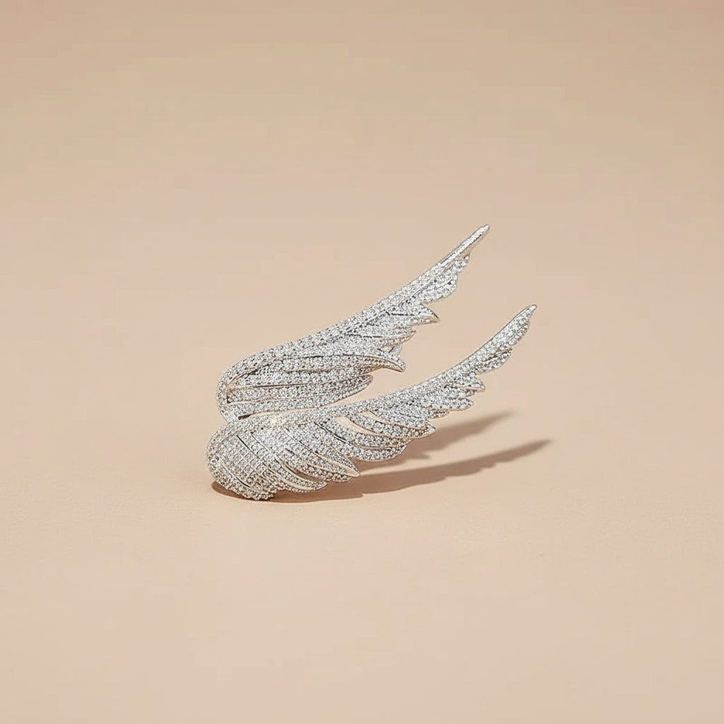 Mulheres meninas penas strass broches jóias roupas terno pinos acessórios