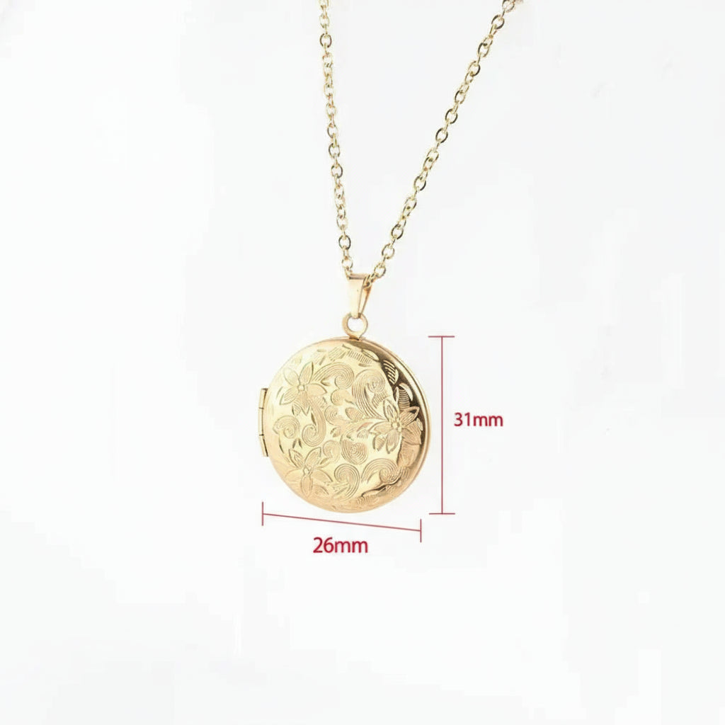 Pingente De Presente Vintage De Forma Redonda Colar De Medalhão De Mensagem Secreta Para Casais De Amante Mensagem Personalizada