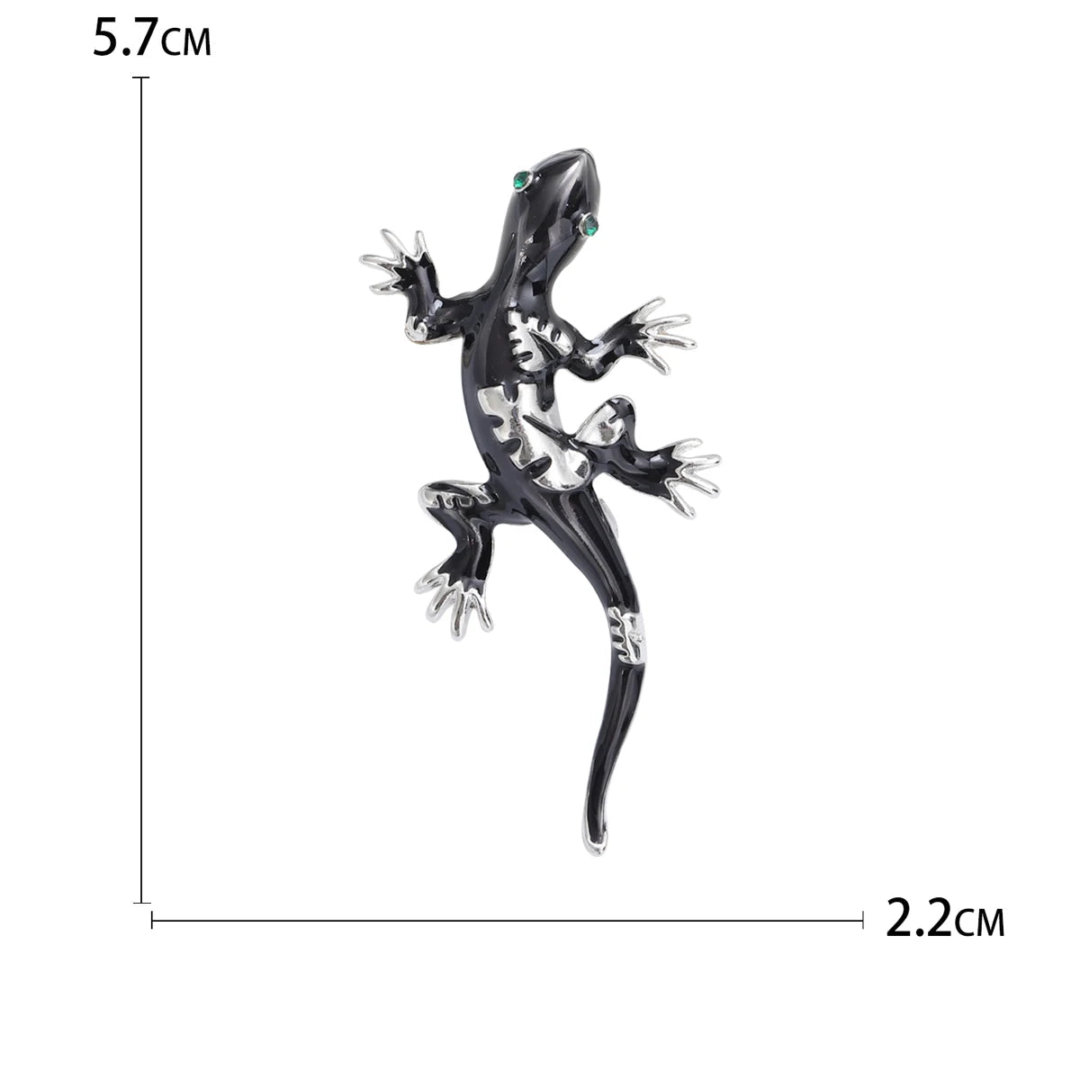 Broche Lagartixa com Strass - Elegância e Estilo