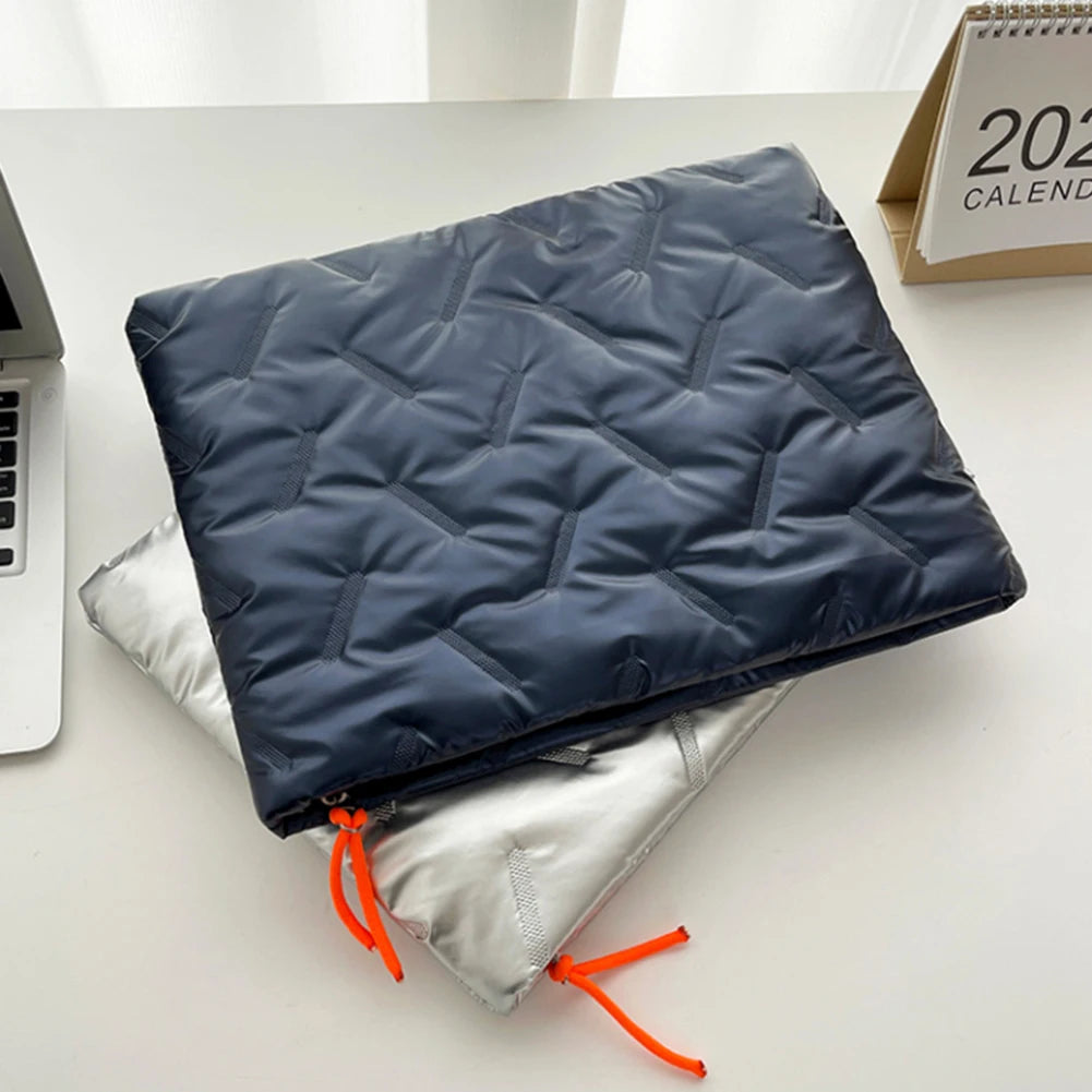 Laptop Sleeve Bag para mulheres, estojo Puffer, tampa da embreagem, saco do notebook, MacBook Pro 14 ", MacBook Air 13"