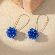 2pc moda feminina tendência diy pérola pétala bola brincos viagem ao ar livre carnaval banquete festa de férias vestir presentes