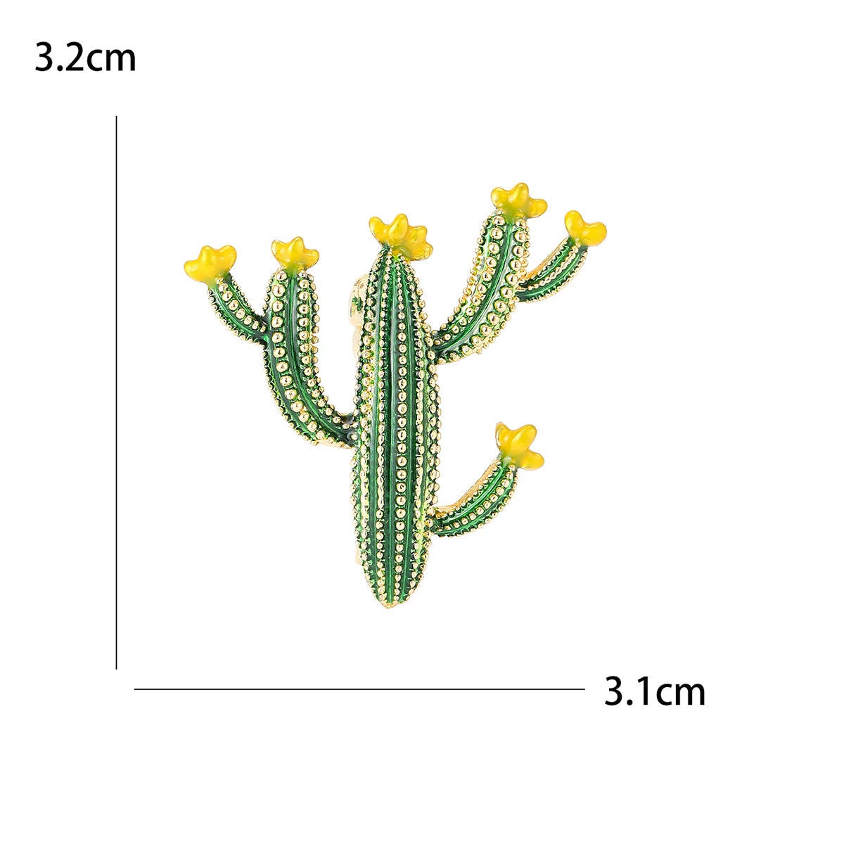 Esmalte Cactus Broches para Mulheres, Strass Verde, Pinos de Plantas, Acessórios Jóias, Presente para Amigos, Festa de Escritório