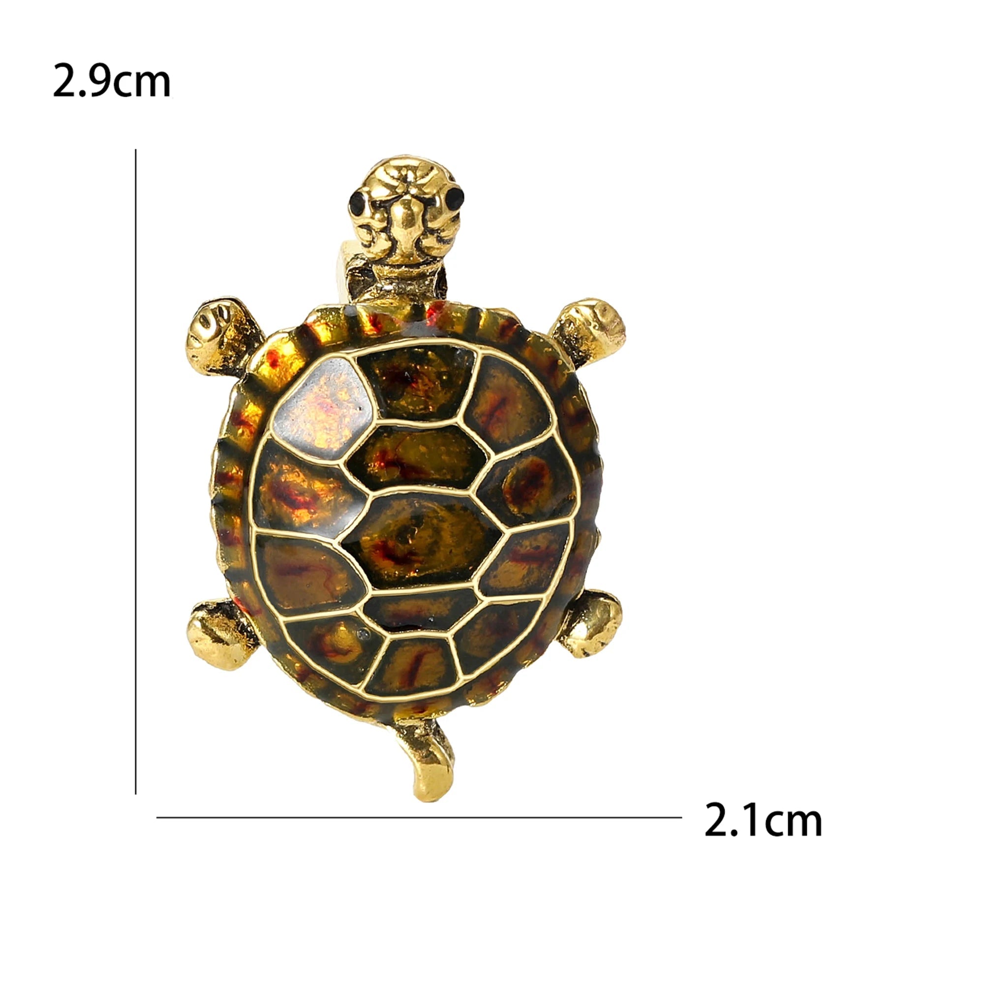 Alfinetes de tartaruga esmaltados para mulheres unissex strass mar animal broches escritório festa amigo presentes joias acessórios