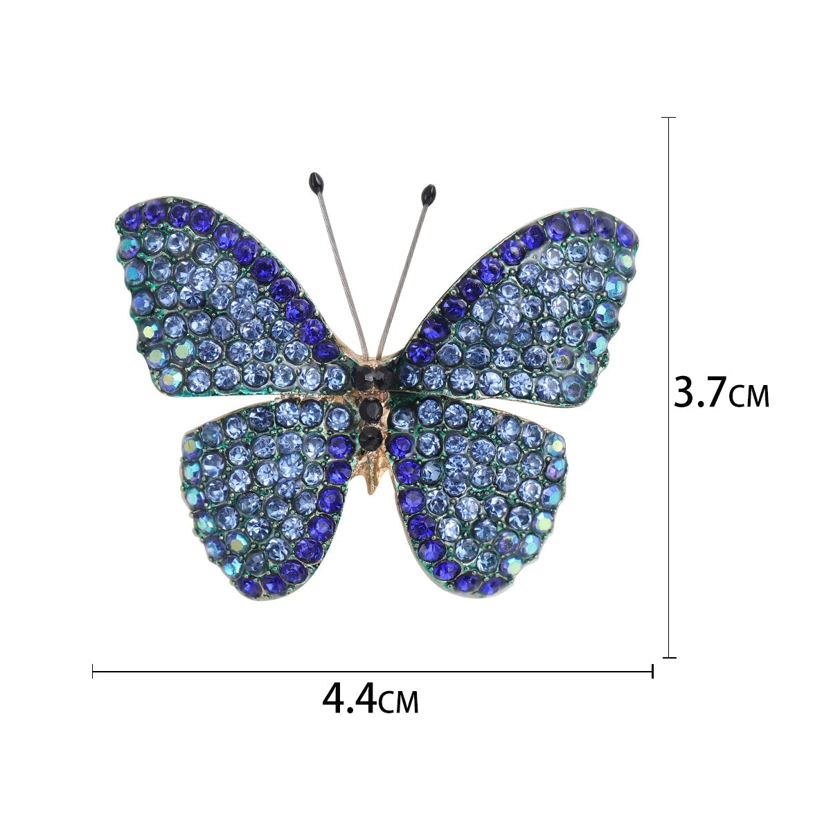 Broche de Borboleta com Strass para Acessórios Elegantes