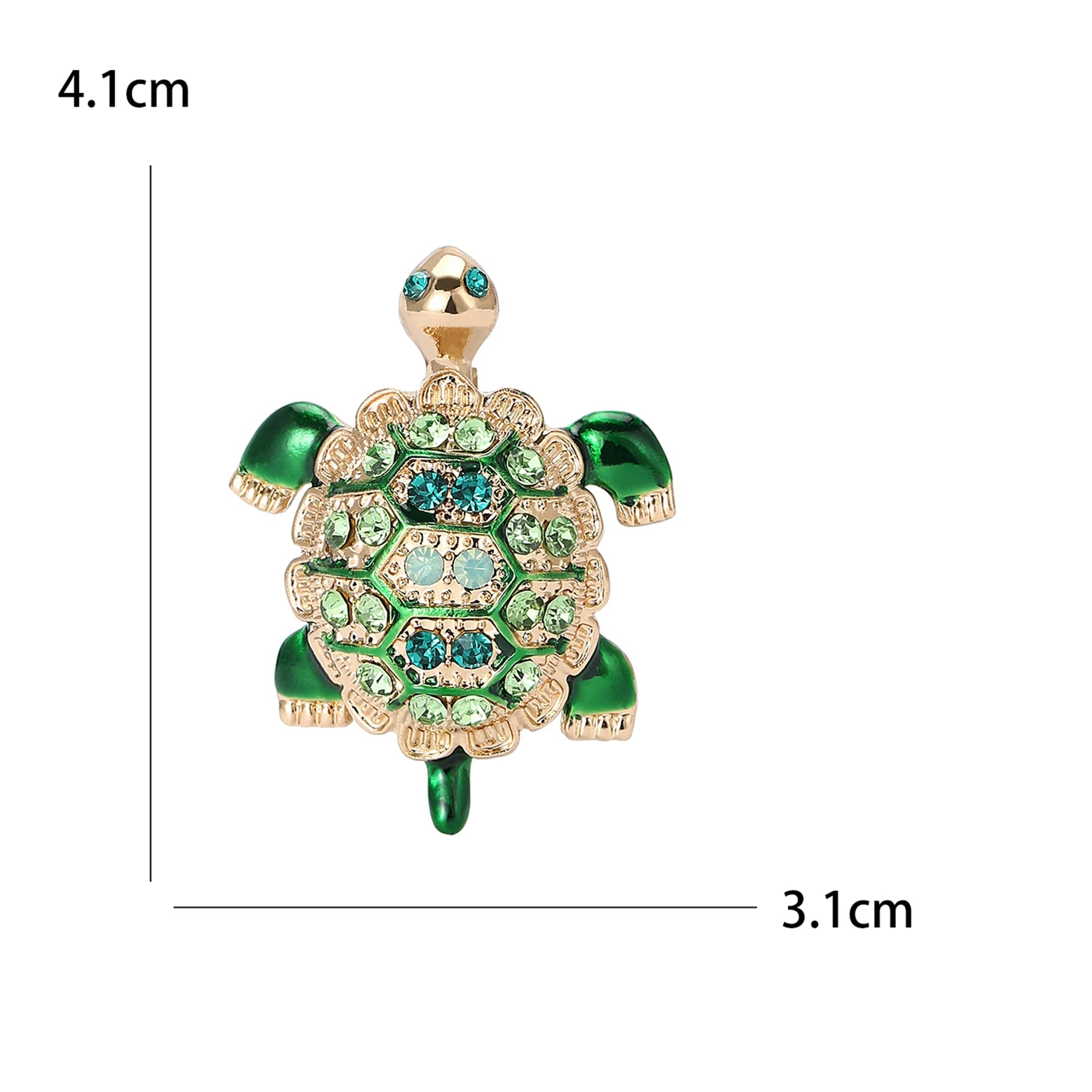 Alfinetes de tartaruga esmaltados para mulheres unissex strass mar animal broches escritório festa amigo presentes joias acessórios