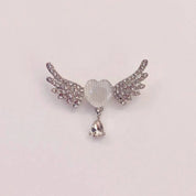 Casaco jóias acessórios colar anti explosão broche excelente cristal asa broches qualidade liga pérolas borla broche fivelas