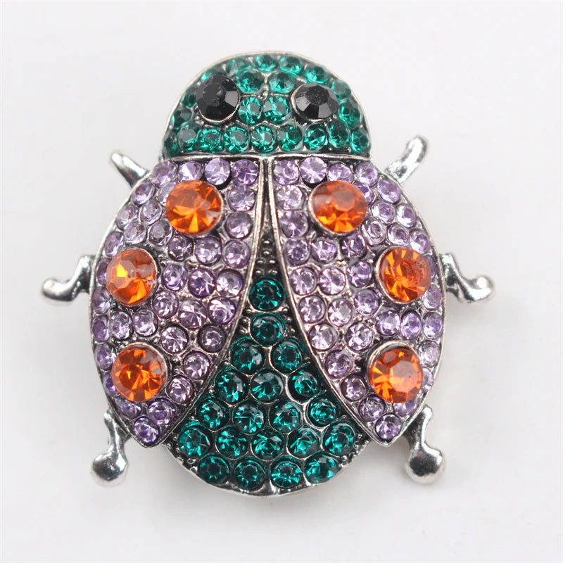 Personalidade criativa dos desenhos animados novo broche moda sete estrelas joaninha senhora corsage pino