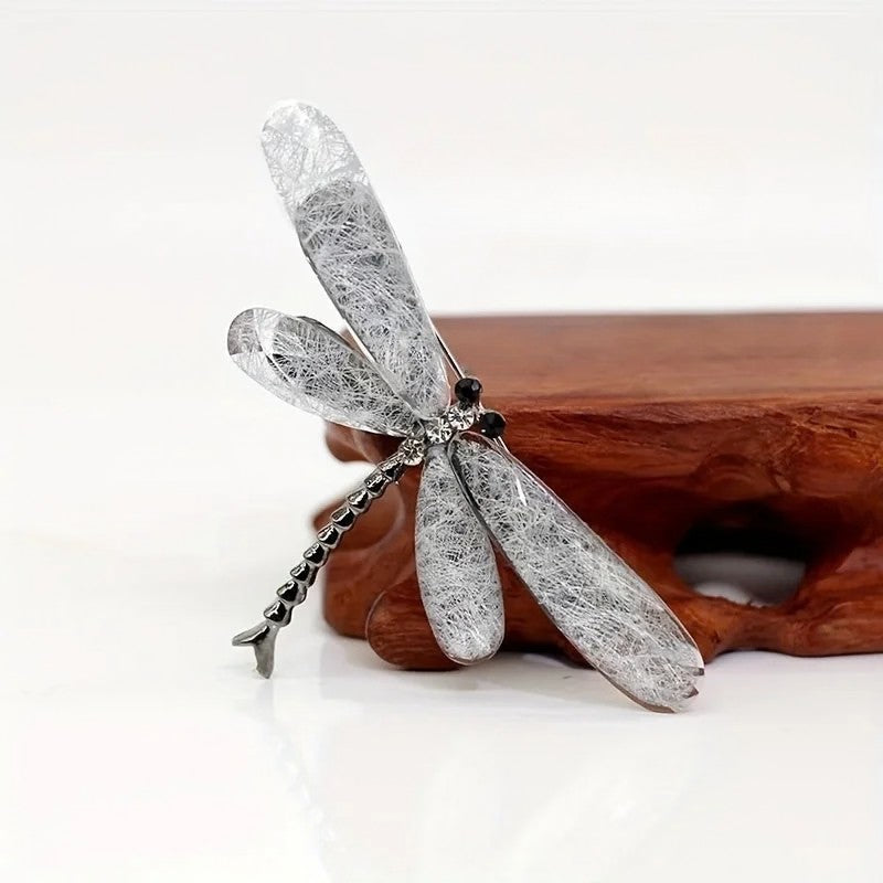 Broche Libélula em Acrílico - Elegância e Cor