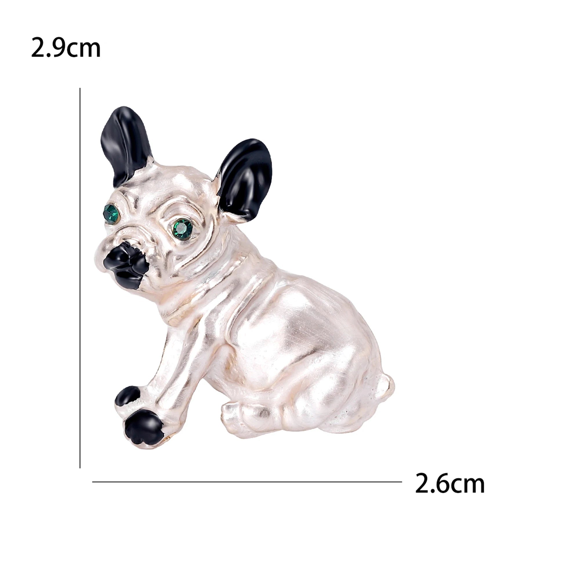 Broches Elegantes de Cachorro com Strass para Mulheres