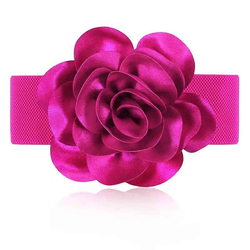3d flores cinto feminino cor sólida versátil elegante retalhos moda novo 2023 feminino estilo chique roupas femininas 15kb4668