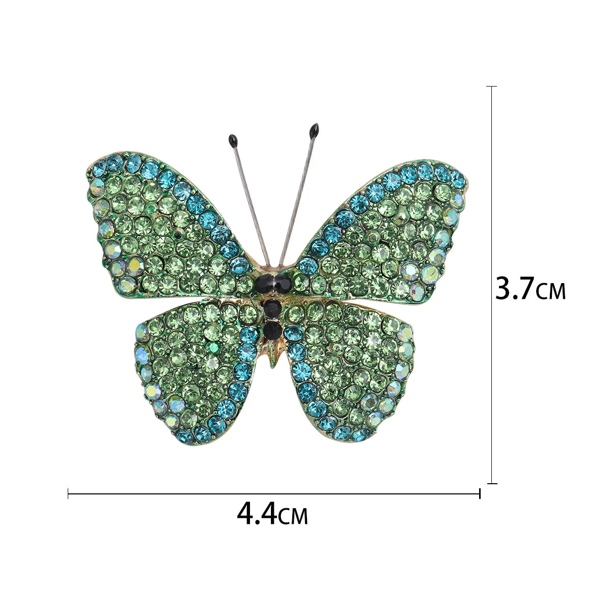 Broche de Borboleta com Strass para Acessórios Elegantes