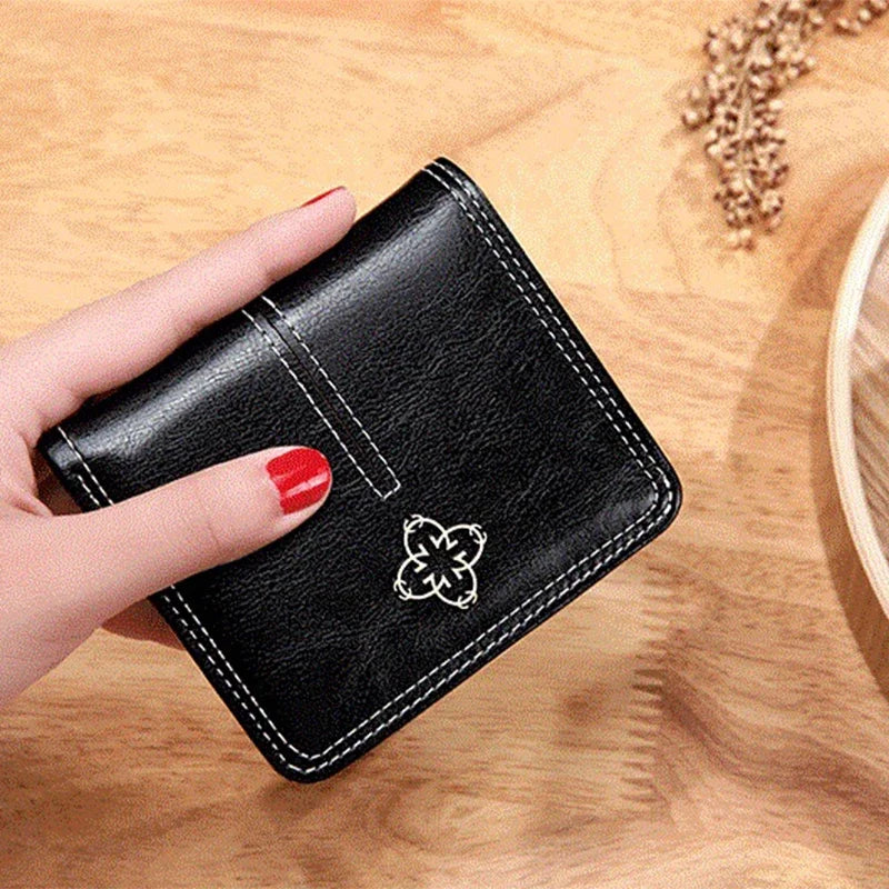 Carteiras femininas de couro PU 	 Bolsas curtas com zíper moeda carteira titular do cartão de crédito designer de luxo pequenas bolsas para mulheres